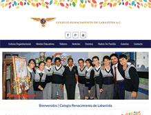 Tablet Screenshot of colegiorenacimiento.edu.mx